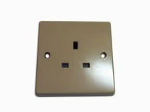 1 gang 13A Unswitched Socket - Beige