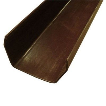 SQUARE LINE GUTTER CHANNEL 2M - BROWN