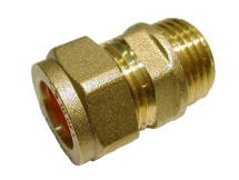 15mm Compression x 1/2inch BSP Male Iron Adaptor / Coupler