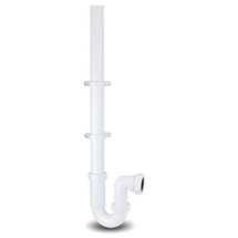 Polypipe 40mm Washing Machine Updtand and Clips White