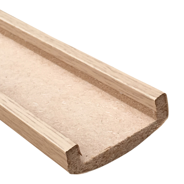 MDF Profile TrimsMontanta Oak MDF Rebated Wall Capping Trim 2440mm