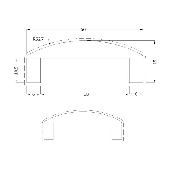 MDF Profile TrimsMontanta Oak MDF Rebated Wall Capping Trim 2440mm