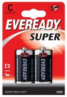 EVEREADY C ZINC BATTERY X 2 EVEREADY C ZINC BATTERY X 2
