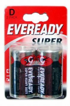 EVEREADY D ZINC BATTERY X 2 EVEREADY D ZINC BATTERY X 2