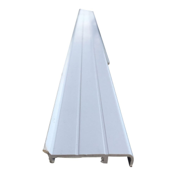 White Plastic Skirting/Coving with Rubber & Base 2.5 Metre