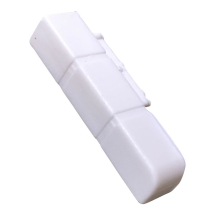White Right Hand End Cap for Skirting/Coving CAP200