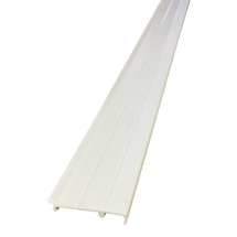 Cream Plastic Skirting/Coving with Rubber & Base 2.5 Metre