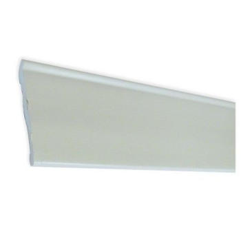 Self adhesive blown PVC 48mm skirting trim In White 2.5M