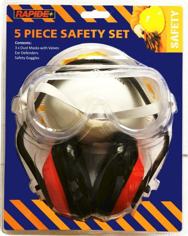 Eye & Dust Protection5 Piece Saftey Kit
