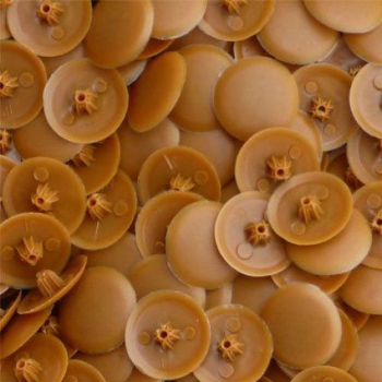 Plastic Pozi Tops - Teak Plastic Pozi Tops - Teak