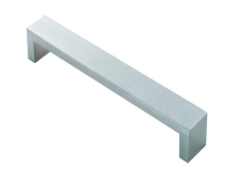 Brushed Nickle Rectangular Section D Handle 128mm