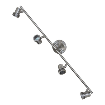 Brushed Nickel Quad GU10 Bar Spotlight Brushed Nickel Quad GU10 Bar Spotlight