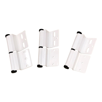 White Ellbee static door hinge (Right hand) Pack of 3