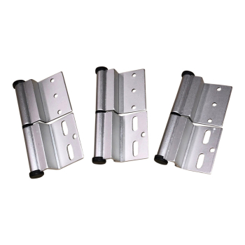 Silver Ellbee static door hinge (Left hand) Pack of 3