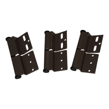 Brown Ellbee static door hinge (Right hand) Pack of 3 Brown Ellbee static door hinge (Right hand) Pack of 3