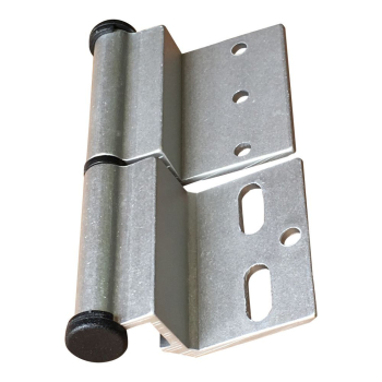 Silver Ellbee static door hinge (Left hand) single
