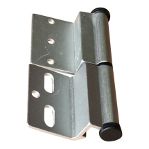 Silver Ellbee static door hinge (Right hand) single
