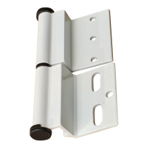White Ellbee static door hinge (Left hand) Single