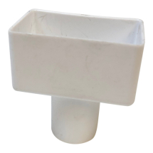 DLS Downpipe Reducer - White