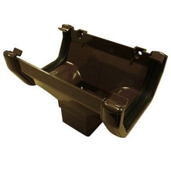 SQUARE LINE GUTTER OUTLET HOPPER - BROWN SQUARE LINE GUTTER OUTLET HOPPER - BROWN