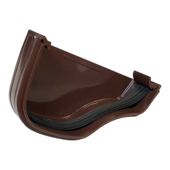 Polypipe Ogee External Stop End Right Hand Brown ROG17BR Polypipe Ogee External Stop End Right Hand Brown ROG17BR