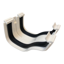 Polypipe Ogee Gutter Union In White ROG02W
