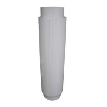 Twin Walled Internal Flue Pipe 420mm/350mm White Enamel