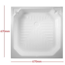 White Plastic Shower Tray Skin 27inch x 27inch E0998A900