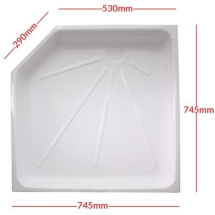 White Shower tray Skin PC1328B