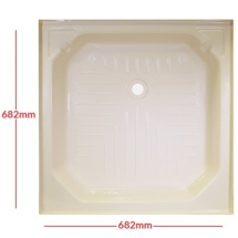 Plastic shower tray 27inch x 27inch Soft Cream E0620A760