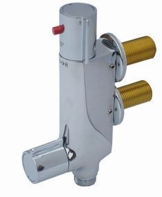 V100 Vertical Thermostatic Shower Valve - Chrome