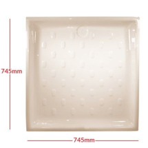 Bridgewood Plastic Shower Tray Skin 30inch x 30inch Soft Cream E0996A760