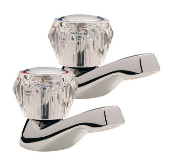 Pair of Caravan Basin Taps Clear Heads Pair of Caravan Basin Taps Clear Heads