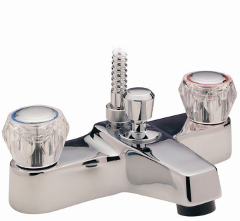 Caravan Deck Bath shower Mixer (Clear Heads)