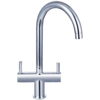 Leisure Twin Lever Kitchen Mixer Tap Chrome Leisure Twin Lever Kitchen Mixer Tap Chrome