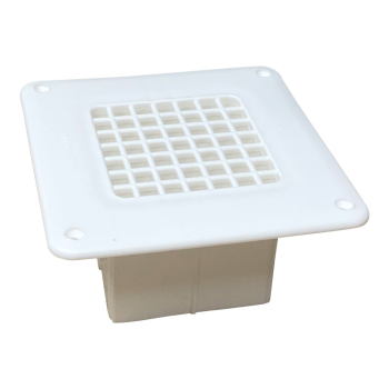 Square Floor Vent with Plastic Mesh 2205sqmm White Square Floor Vent with Plastic Mesh 2205sqmm White